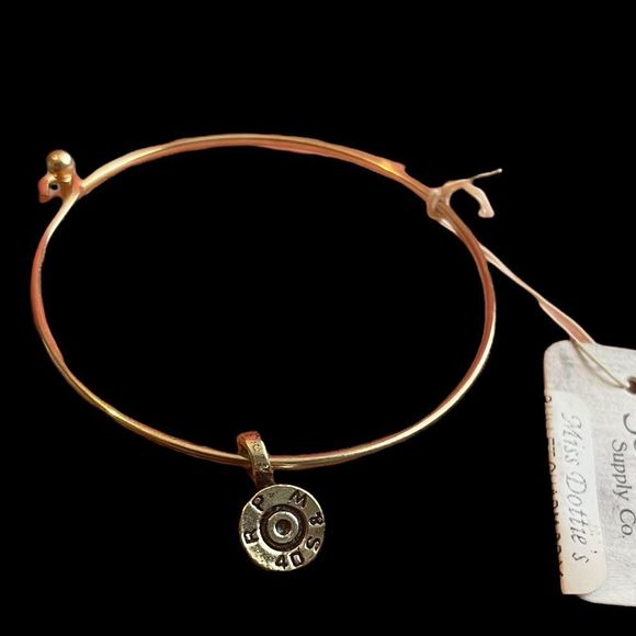 New Electro Plated Gold .40 Caliber S&W Magnum RP Bullet Vintage Bracelet - Picture 1 of 7